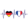 Germany France friendship heartbeat