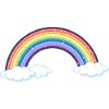 Vibrant Rainbow Over Clouds