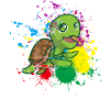 Farbige Schildkröte