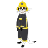 Funny Meerkat Fireman