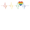 Gay Pride Rainbow Heart