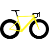 Vélo de course jaune
