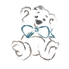 Teddy bear with bow