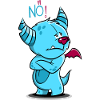 Schmollmonster blau