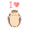 I heart hedgehog