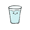 Water - glass - gift