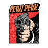 Pew pew gun comic