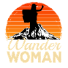 T-shirt de chemise de cadeau de montagne de randonnée de femme d'errance