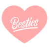 Sticker Heart Sticker Best Friends Besties