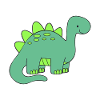 dinosaure vert
