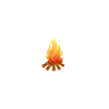 Campfire Flame Illustration T-Shirt