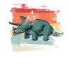 Retro Triceratops