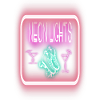 Retro neon font 80s