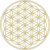 Blume des Lebens, Flower of life, Gold, Schutz