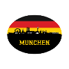 Munich Allemagne Drapeau Skyline München Deutsche