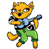 Ukulele Cat - Musical Cat
