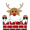 Rudolph dans la cheminée