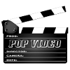 Pop Video Movie Clapperboard