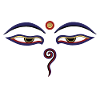 buddha augen bunt
