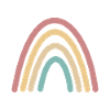 Boho Regenbogen Retro Geschenkidee