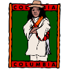 COLUMBIA - Homme colombien en costume traditionnel