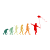 Drachensteigen Drachen steigen Evolution Retro