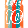 Level 10 Geburtstag Vintage