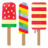 Trois glaces délicieuses