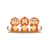 three monkeys