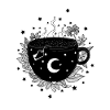 Mug with tea, herbs, witch mug, Halloween