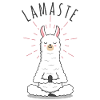 Llamaste | Kawaii Lama | Yoga Namaste
