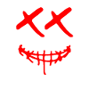 Smile with x eyes