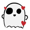 Cute lovely ghost