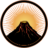 Volcano patch with liquid lava