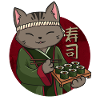 Cat Sushi Kawaii