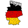 Germany German Flag Map Germany