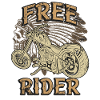 Motard américain moto indienne