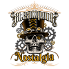 Steampunk nostalgia gentleman skull
