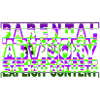 Parental advisory text design