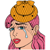Pop art aesthetic egirl