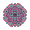 Spiritual mandala pink