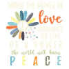 Hippie Flower Power Peace & Power