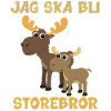 Jag ska bli storebror älg motiv pojkar gåva