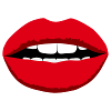 Lips mouth red face teeth