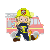 brave firefighter, firefighter girl gift