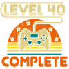 40 ° compleanno Livello 40 Completa il regalo di 40 anni
