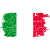Italy gesture flag Italian