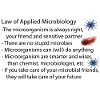 law of applied microbiology
