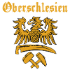Oberschlesien Wappen mit Schriftzug (Gold)