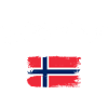 Norway Brush Flag Emblem